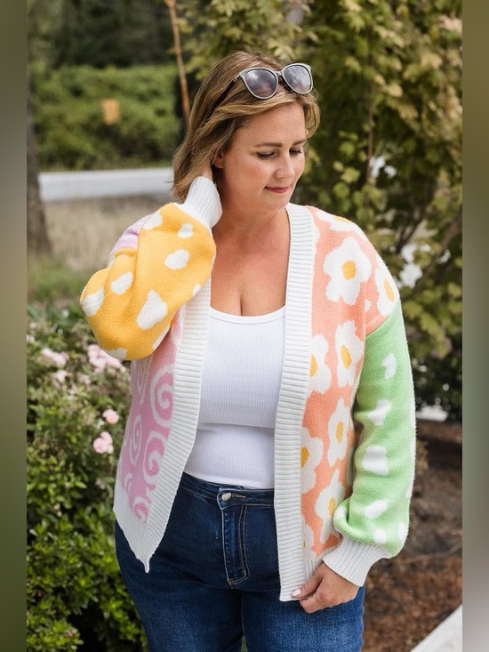 Salti Road Sweaters - Sunny Side Up Cardigan (NWT) Multi Floral, Small